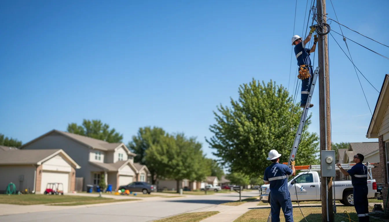 Residential electrician providing installation services in Hartford, KS